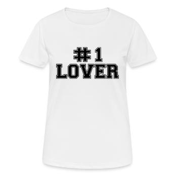 Le meilleur amant - T-shirt respirant Femme - blanc - Devant - AI Model Female 172 dark (172cm)