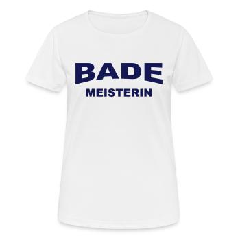 Bademeisterin Text - Frauen T-Shirt atmungsaktiv - Weiß - Vorne - AI Model Female 172 dark (172cm)