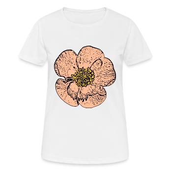 Blume pastell Blume Blumen pastell Blumen - Frauen T-Shirt atmungsaktiv - Weiß - Vorne - AI Model Female 172 dark (172cm)