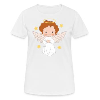 Angel - Women's Breathable T-Shirt - white - Front - AI Model Female 172 dark (172cm)