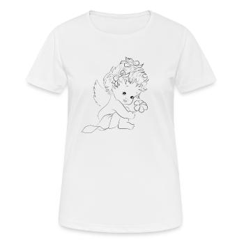 Sweet Christmas Angel - Women's Breathable T-Shirt - white - Front - AI Model Female 172 dark (172cm)