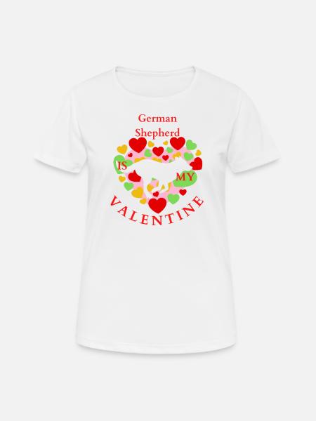 I Love German Shepherd - Women's Breathable T-Shirt - white