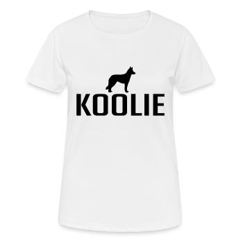 Koolie Chien Race Chien Chien Wilsigns - T-shirt respirant Femme - blanc - Devant - AI Model Female 172 dark (172cm)