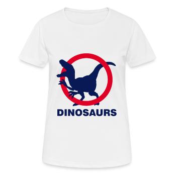 dinosaur - Women's Breathable T-Shirt - white - Front - AI Model Female 172 dark (172cm)