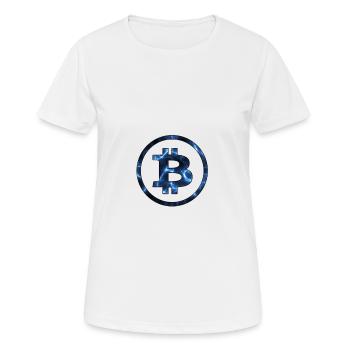 Bitcoin - T-shirt respirant Femme - blanc - Devant - AI Model Female 172 dark (172cm)