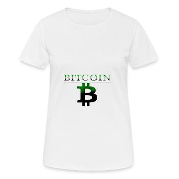 Bitcoin - T-shirt respirant Femme - blanc - Devant - AI Model Female 172 dark (172cm)