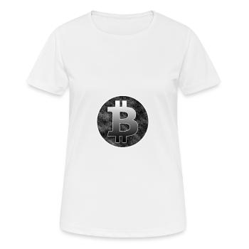 Bitcoin - T-shirt respirant Femme - blanc - Devant - AI Model Female 172 dark (172cm)