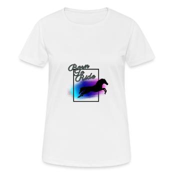 Horse - Frauen T-Shirt atmungsaktiv - Weiß - Vorne - AI Model Female 172 dark (172cm)