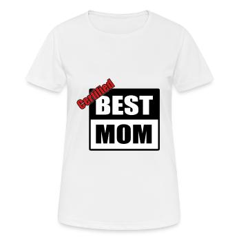Meilleure maman - T-shirt respirant Femme - blanc - Devant - AI Model Female 172 dark (172cm)