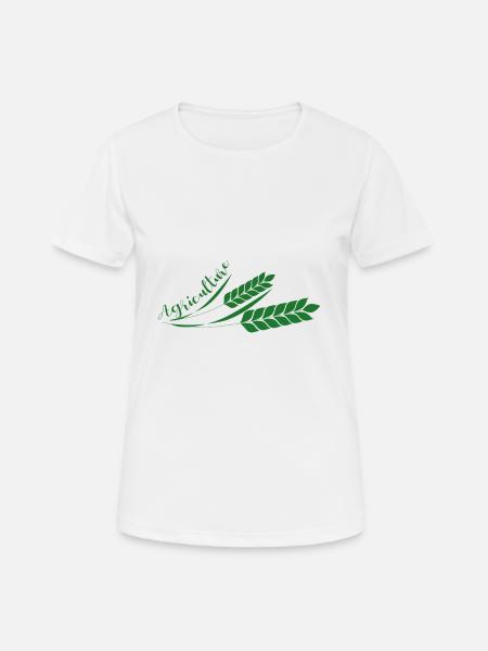 Agriculture avec fougère - agriculture avec fougère - T-shirt respirant Femme - blanc