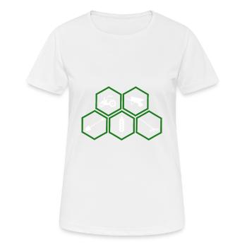 Agriculture - Agriculture - T-shirt respirant Femme - blanc - Devant - AI Model Female 172 dark (172cm)