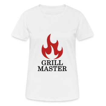 Grill Master - Grill Chef - Frauen T-Shirt atmungsaktiv - Weiß - Vorne - AI Model Female 172 dark (172cm)