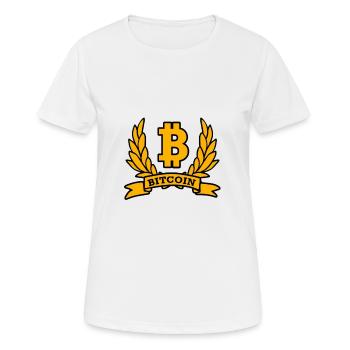 Bitcoin - T-shirt respirant Femme - blanc - Devant - AI Model Female 172 dark (172cm)