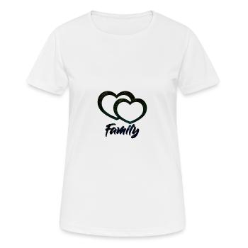 Famille - T-shirt respirant Femme - blanc - Devant - AI Model Female 172 dark (172cm)