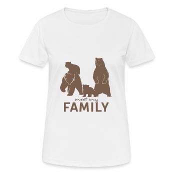 Rencontrez ma famille - T-shirt respirant Femme - blanc - Devant - AI Model Female 172 dark (172cm)
