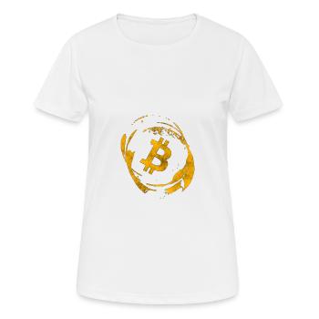 Bitcoin - T-shirt respirant Femme - blanc - Devant - AI Model Female 172 dark (172cm)