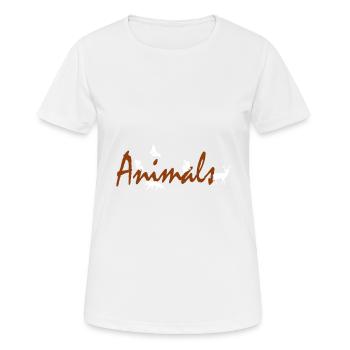 animaux - T-shirt respirant Femme - blanc - Devant - AI Model Female 172 dark (172cm)