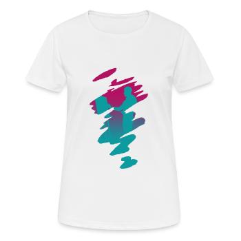 Peintre en art - peintre en art - T-shirt respirant Femme - blanc - Devant - AI Model Female 172 dark (172cm)