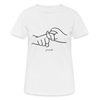 Freundlich - Frauen T-Shirt atmungsaktiv - Weiß - Vorne - AI Model Female 172 dark (172cm)
