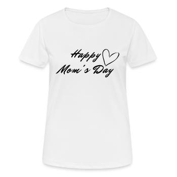 Happy Mom's Day - Women's Breathable T-Shirt - white - Front - AI Model Female 172 dark (172cm)