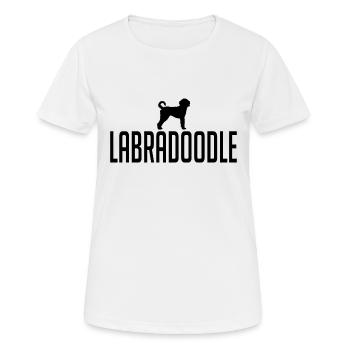 Labradoodle Races de chiens Chiens Wilsigns - T-shirt respirant Femme - blanc - Devant - AI Model Female 172 dark (172cm)