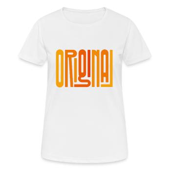 original - Women's Breathable T-Shirt - white - Front - AI Model Female 172 dark (172cm)