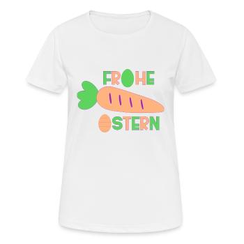 Frohe Ostern - Frauen T-Shirt atmungsaktiv - Weiß - Vorne - AI Model Female 172 dark (172cm)