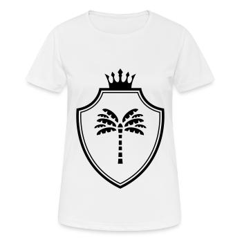 Armoiries de la palme - T-shirt respirant Femme - blanc - Devant - AI Model Female 172 dark (172cm)