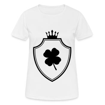 Armoiries du trèfle - T-shirt respirant Femme - blanc - Devant - AI Model Female 172 dark (172cm)