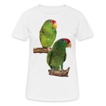 Der Tamaulipas-Papagei - Frauen T-Shirt atmungsaktiv - Weiß - Vorne - AI Model Female 172 dark (172cm)