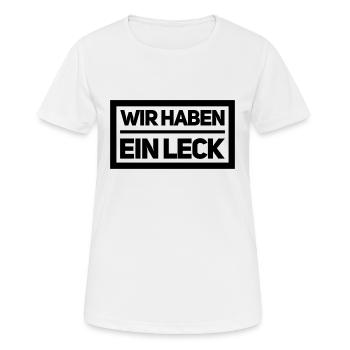da ist wohl was kaputt - Frauen T-Shirt atmungsaktiv - Weiß - Vorne - AI Model Female 172 dark (172cm)