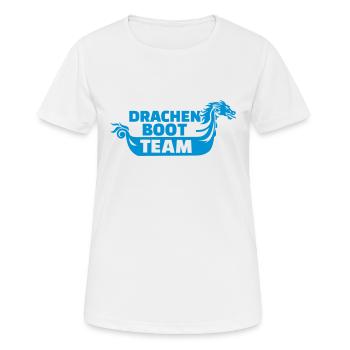 Drachenboot - Frauen T-Shirt atmungsaktiv - Weiß - Vorne - AI Model Female 172 dark (172cm)