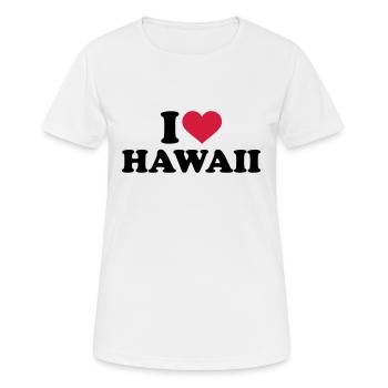 Hawaii - Frauen T-Shirt atmungsaktiv - Weiß - Vorne - AI Model Female 172 dark (172cm)