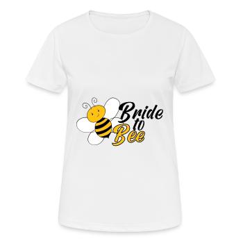 Braut Biene Hochzeit Geschenk - Frauen T-Shirt atmungsaktiv - Weiß - Vorne - AI Model Female 172 dark (172cm)