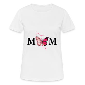 Mama - Frauen T-Shirt atmungsaktiv - Weiß - Vorne - AI Model Female 172 dark (172cm)