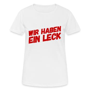 wir haben einen Schaden - Frauen T-Shirt atmungsaktiv - Weiß - Vorne - AI Model Female 172 dark (172cm)