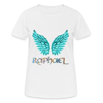 archange raphael e 120 - T-shirt respirant Femme - blanc - Devant - AI Model Female 172 dark (172cm)