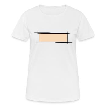 Dekorativer Rahmen. Banner / Namensschild Vorlage. - Frauen T-Shirt atmungsaktiv - Weiß - Vorne - AI Model Female 172 dark (172cm)