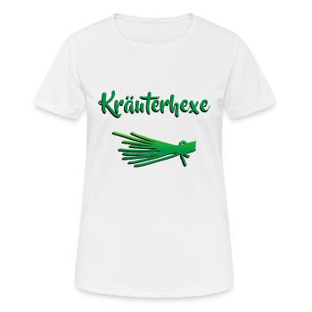 Kräuterhexe Kräuter Schnittlauch - Frauen T-Shirt atmungsaktiv - Weiß - Vorne - AI Model Female 172 dark (172cm)