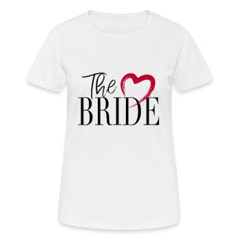 La mariée - La mariée, amour de mariage - T-shirt respirant Femme - blanc - Devant - AI Model Female 172 dark (172cm)