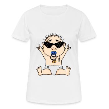 Cool bébé - T-shirt respirant Femme - blanc - Devant - AI Model Female 172 dark (172cm)