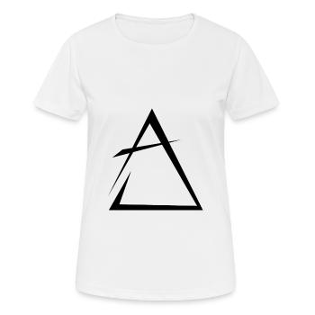 Element Luft - Frauen T-Shirt atmungsaktiv - Weiß - Vorne - AI Model Female 172 dark (172cm)