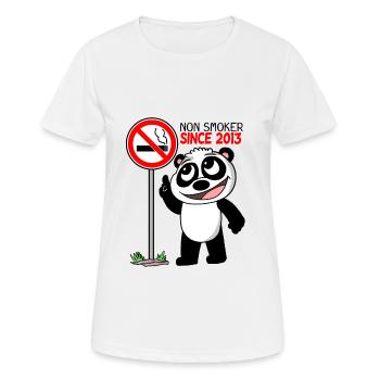 Non-fumeur Depuis 2013 Fumeurs Déclaration Cadeau - T-shirt respirant Femme - blanc - Devant - AI Model Female 172 dark (172cm)