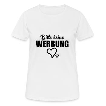 Bitte keine Werbung - Briefkasten - Frauen T-Shirt atmungsaktiv - Weiß - Vorne - AI Model Female 172 dark (172cm)