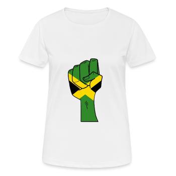Jamaïque - T-shirt respirant Femme - blanc - Devant - AI Model Female 172 dark (172cm)