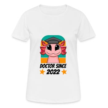 Thèse de doctorat Doctorat Doctorat 2022 - T-shirt respirant Femme - blanc - Devant - AI Model Female 172 dark (172cm)