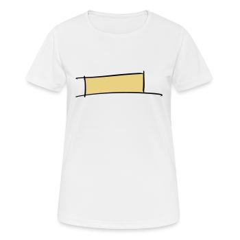 Dekorativer Rahmen. Banner / Namensschild Vorlage. - Frauen T-Shirt atmungsaktiv - Weiß - Vorne - AI Model Female 172 dark (172cm)