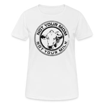 Vegan Milk - Frauen T-Shirt atmungsaktiv - Weiß - Vorne - AI Model Female 172 dark (172cm)