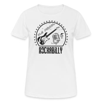 Rockabilly - Women's Breathable T-Shirt - white - Front - AI Model Female 172 dark (172cm)