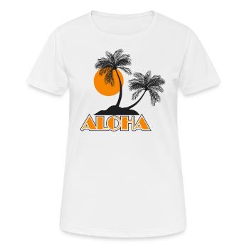 Aloha - Women's Breathable T-Shirt - white - Front - AI Model Female 172 dark (172cm)